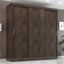 Guarda Roupa Casal Paris 3 Portas Correr 2 gavetas