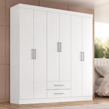 Guarda Roupa Casal Kioto 6 Portas 2 Gavetas