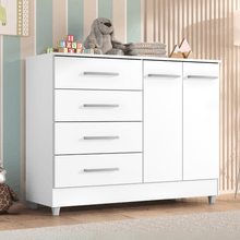 Comoda Infantil Gisele 4 Gavetas 2 Portas