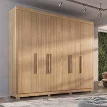 Guarda Roupa Casal Valencia 6 Portas 6 Gavetas Com Pés