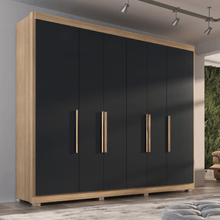 Guarda Roupa Casal Valencia 6 Portas 6 Gavetas Com Pés