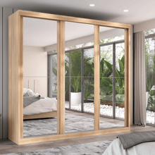 Guarda Roupa Casal Sevilha  com espelho nas 3 portas