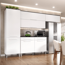 Armário de Cozinha Jasmim 7 Portas 2 gavetas Pés Reguláveis