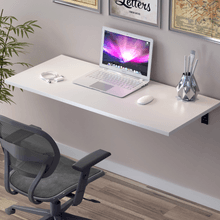 Mesa De Parede Dobravel Supensa Com Suporte 90x45